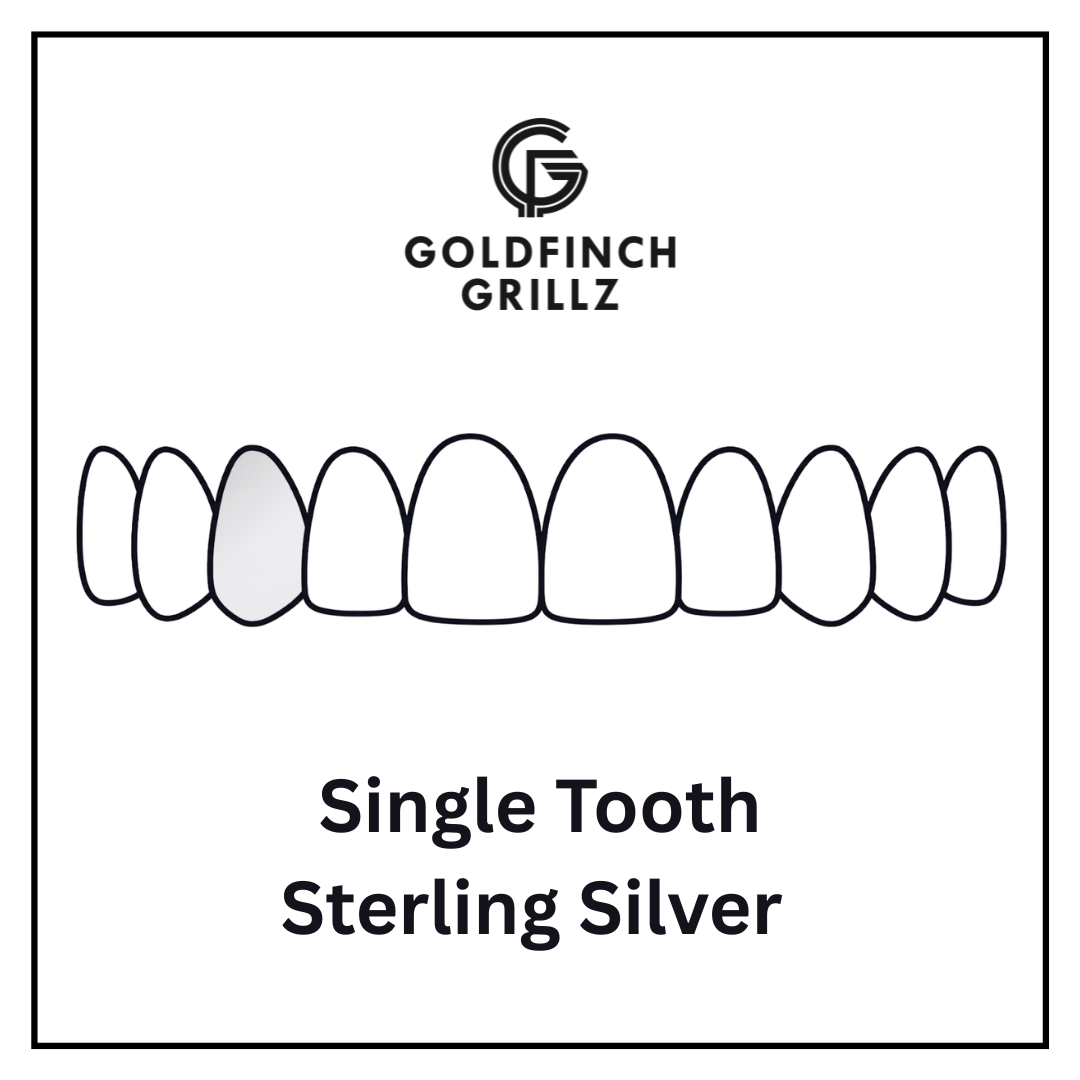 Single Tooth -  Sterling Silver