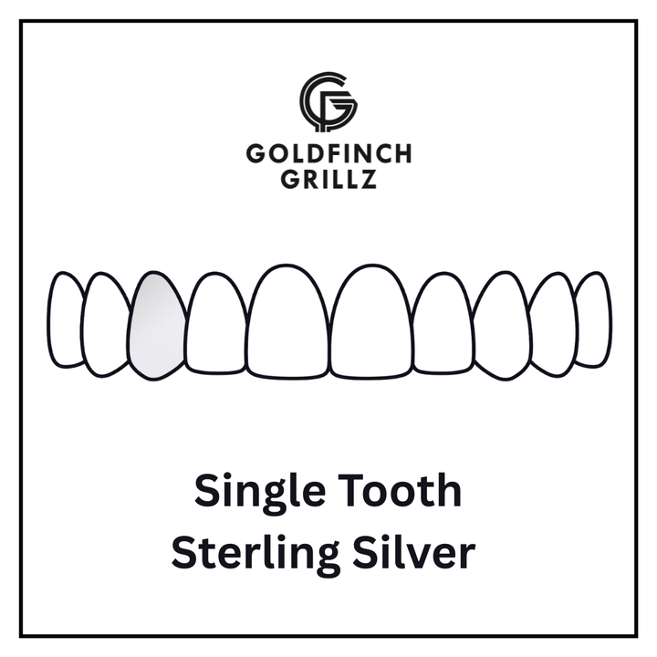 Single Tooth -  Sterling Silver